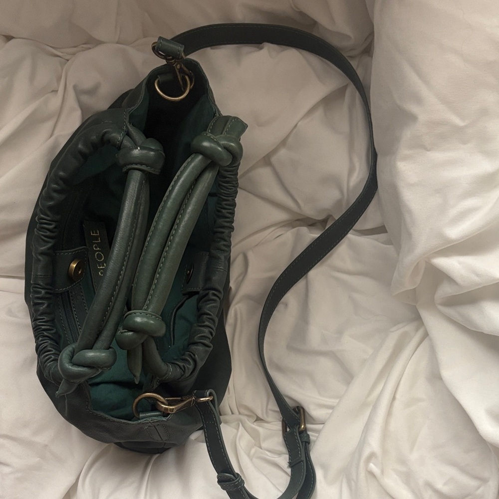 Free People Olive Green Shoulder Bag - Picture 3 of 9
